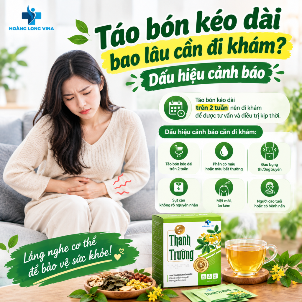 Táo bón kéo dài bao lâu cần đi khám? Dấu hiệu cảnh báo 