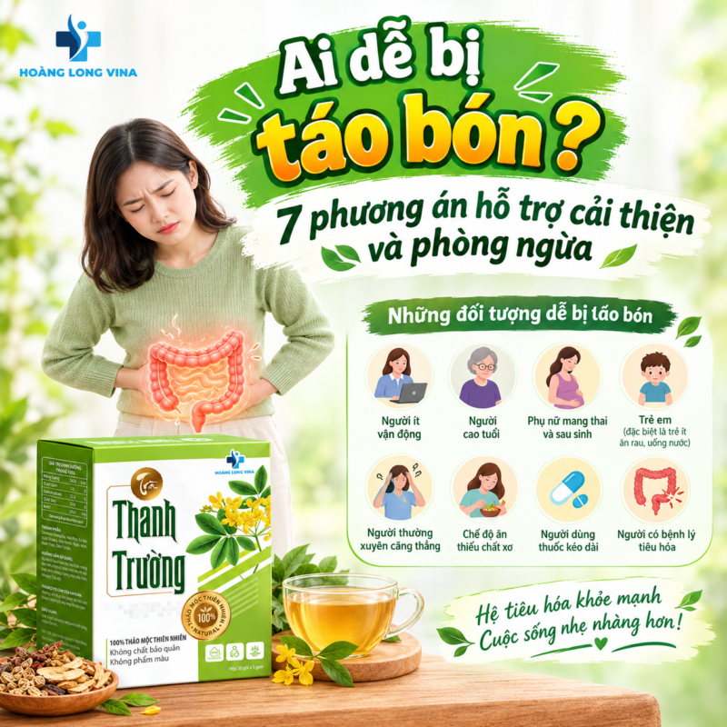 Ai dễ bị táo bón? 7 phương án hỗ trợ cải thiện và phòng ngừa
