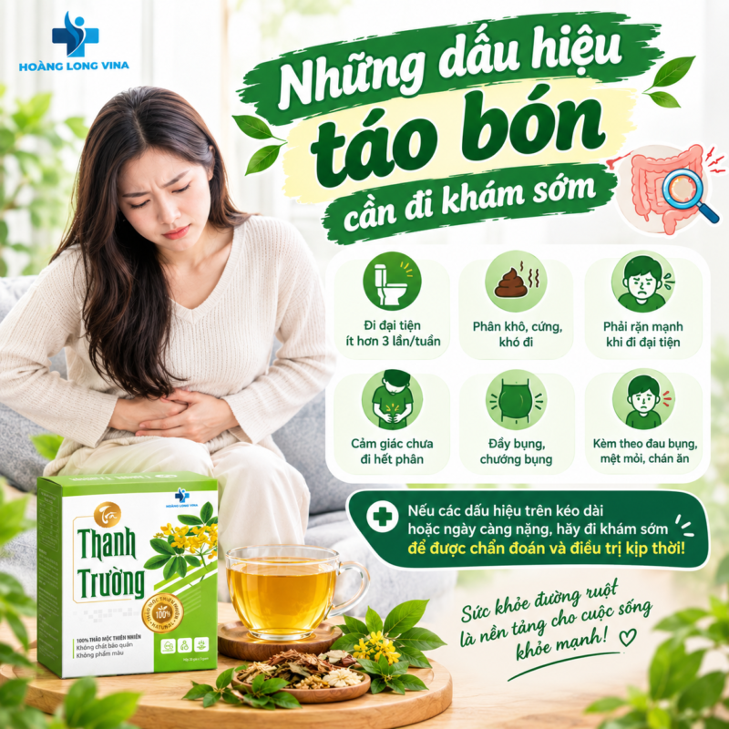 Những dấu hiệu táo bón cần đi khám sớm
