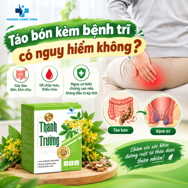 Giải pháp cải thiện táo bón và bệnh trĩ đồng thời