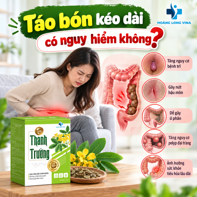 Táo bón kéo dài có nguy hiểm không?